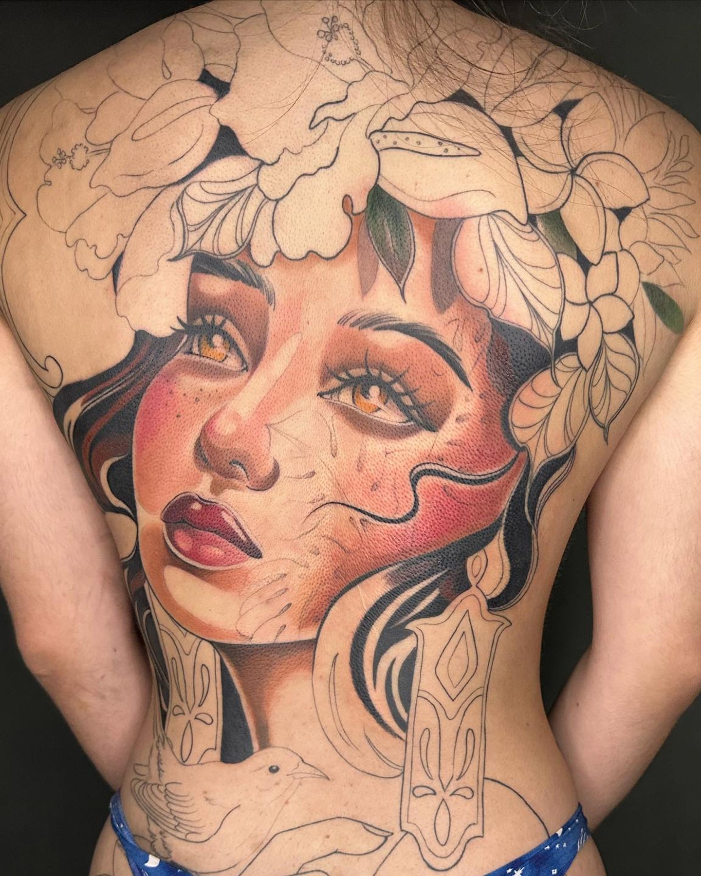 Dani G tattoo work at Beach Park Tattoo