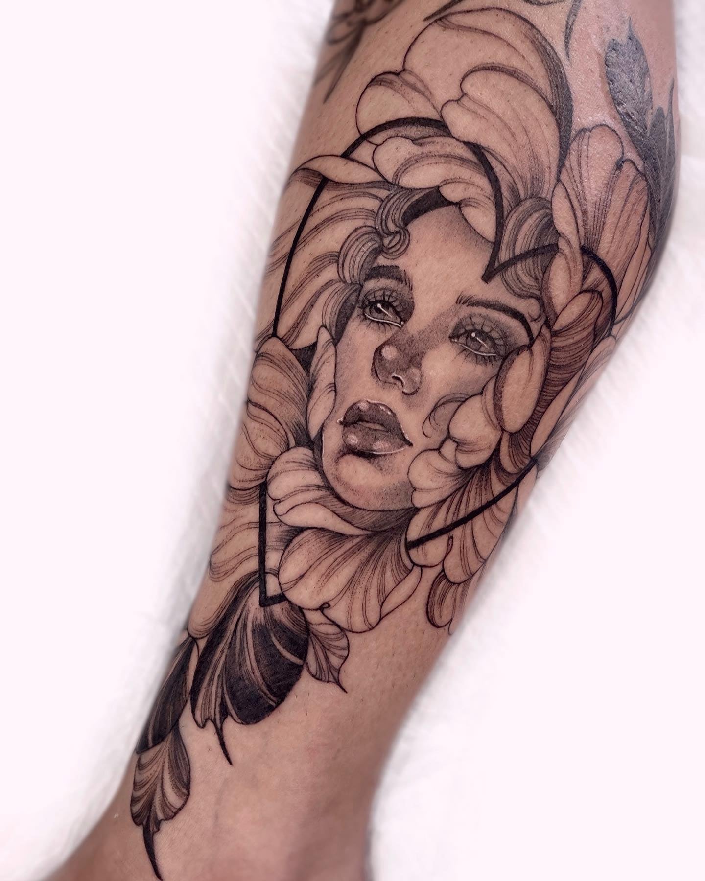 Dani G tattoo work at Beach Park Tattoo