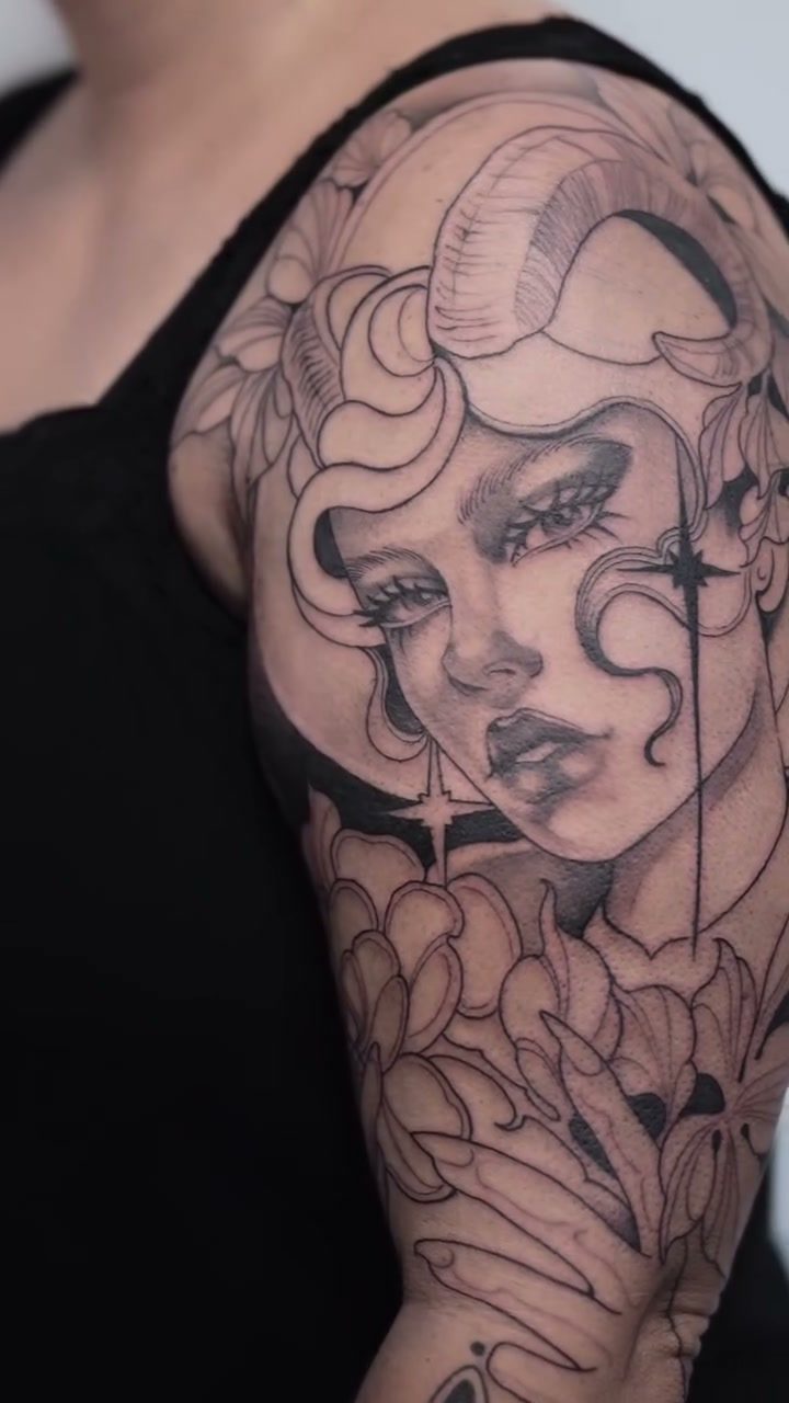Dani G tattoo work at Beach Park Tattoo