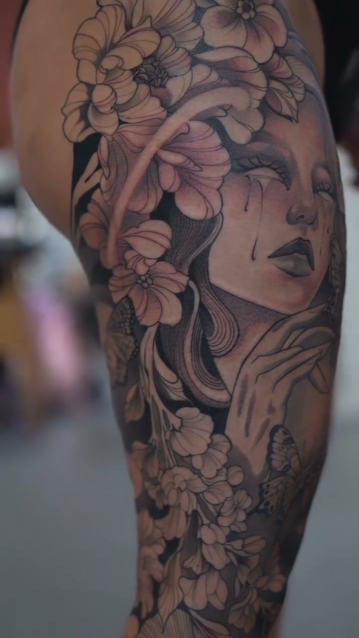 Dani G tattoo work at Beach Park Tattoo Kailua