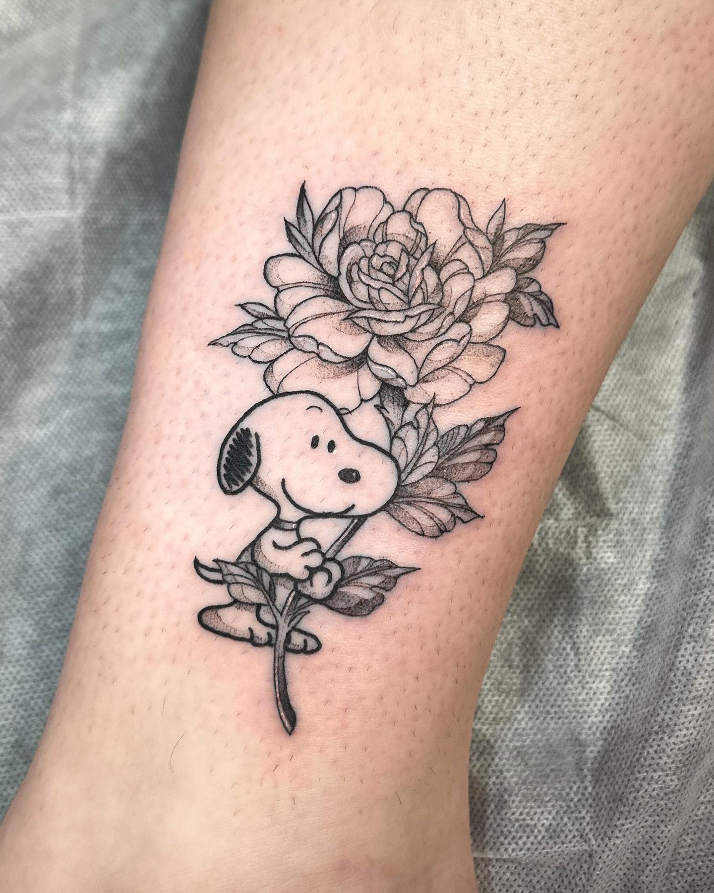 Hxllcat tattoo work at Beach Park Tattoo