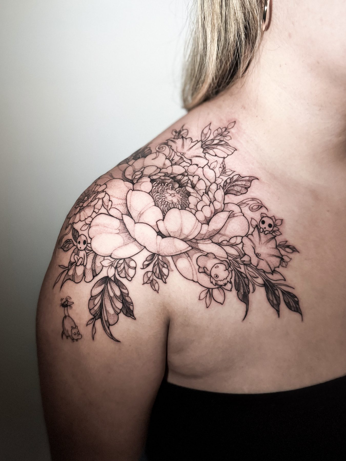 Hxllcat tattoo work at Beach Park Tattoo Kailua