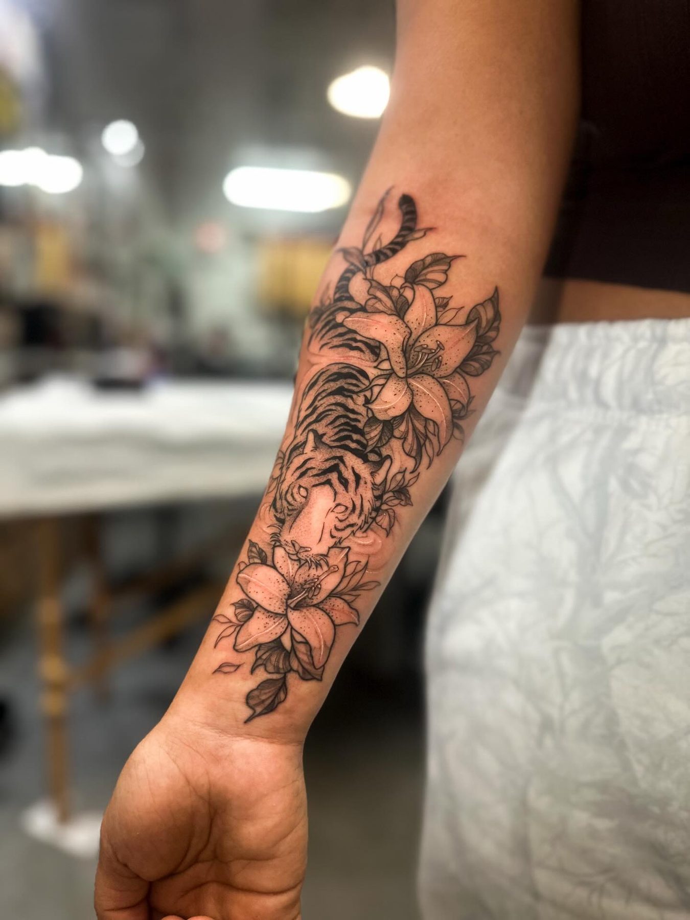 Hxllcat tattoo work at Beach Park Tattoo Kailua