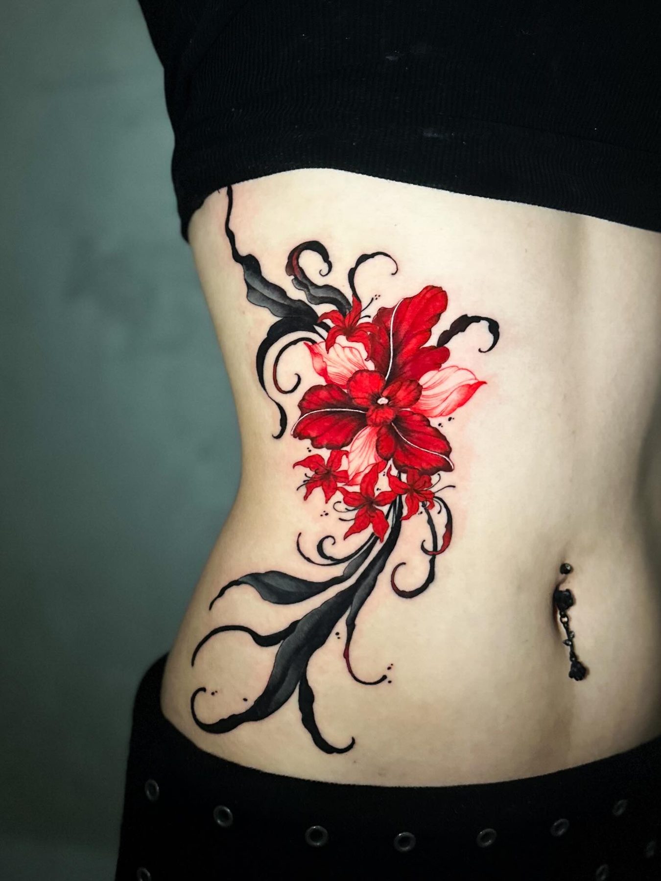 Hxllcat tattoo work at Beach Park Tattoo Kailua