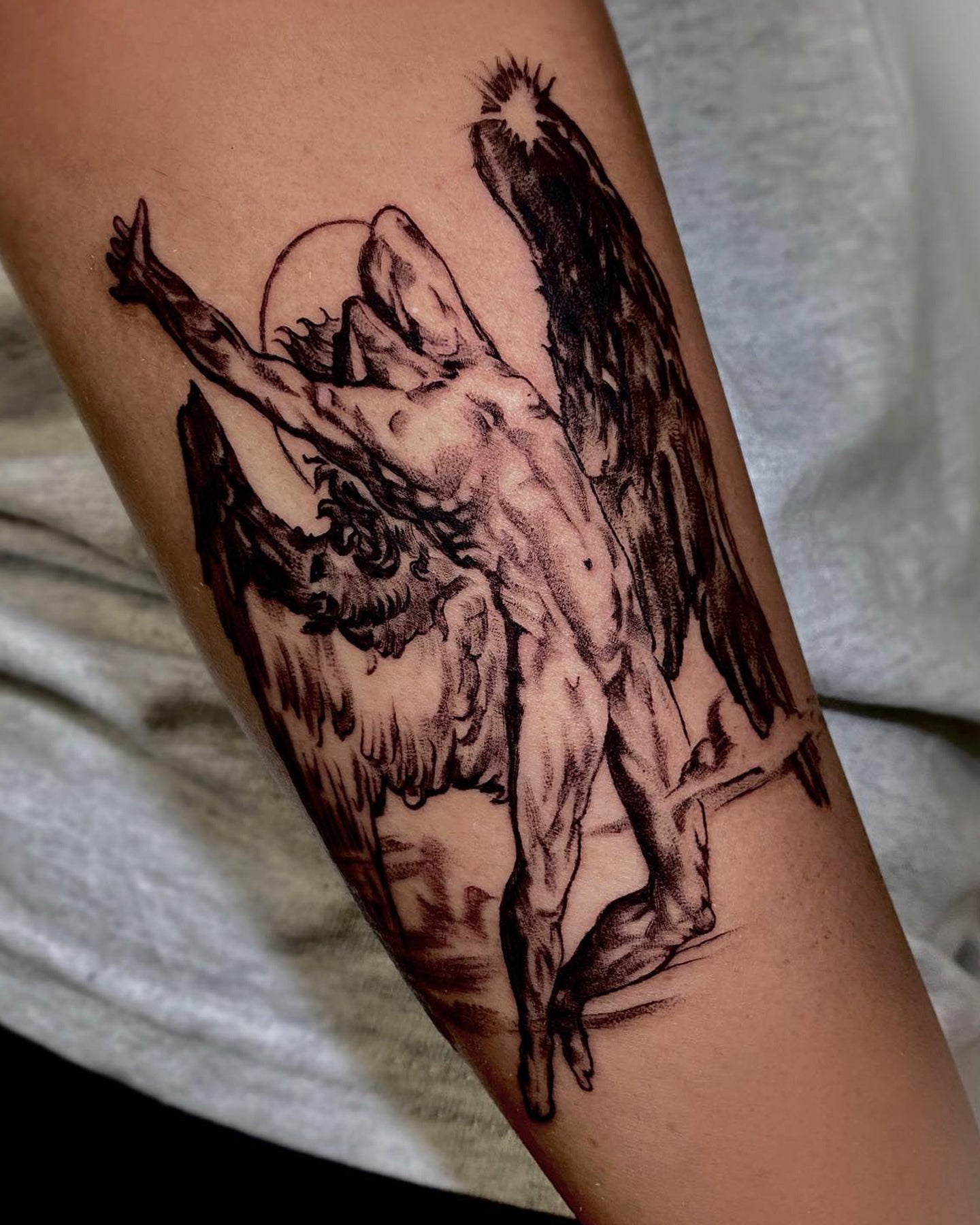 Javi tattoo work at Beach Park Tattoo