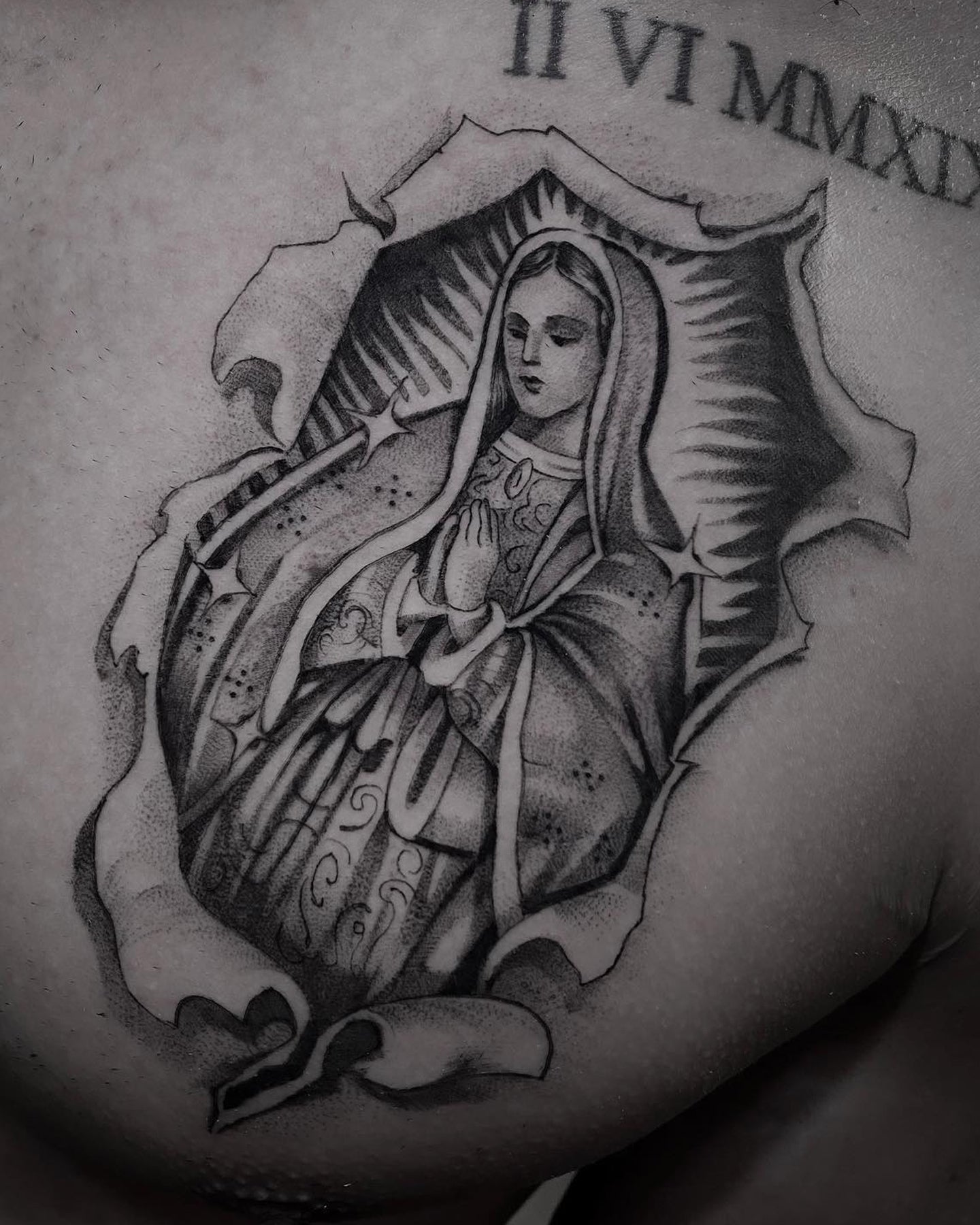 Javi tattoo work at Beach Park Tattoo