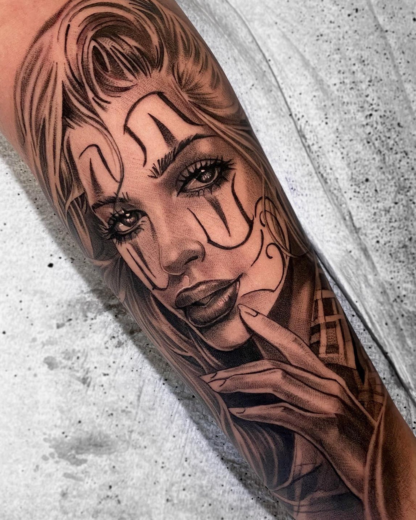 Javi tattoo work at Beach Park Tattoo