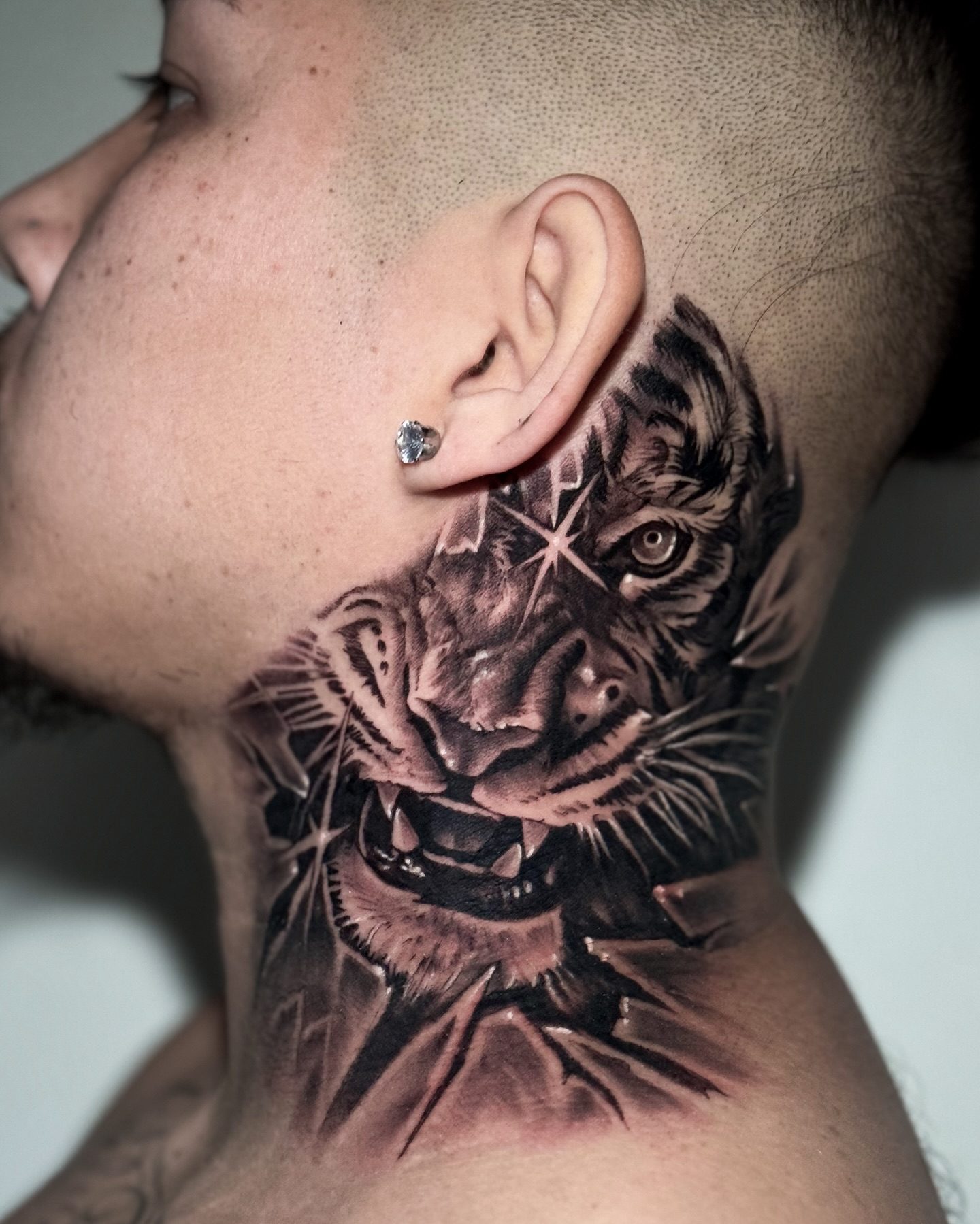 Javi tattoo work at Beach Park Tattoo