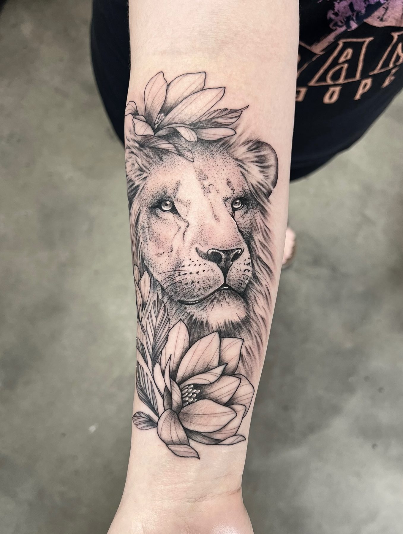 Kate tattoo work at Beach Park Tattoo