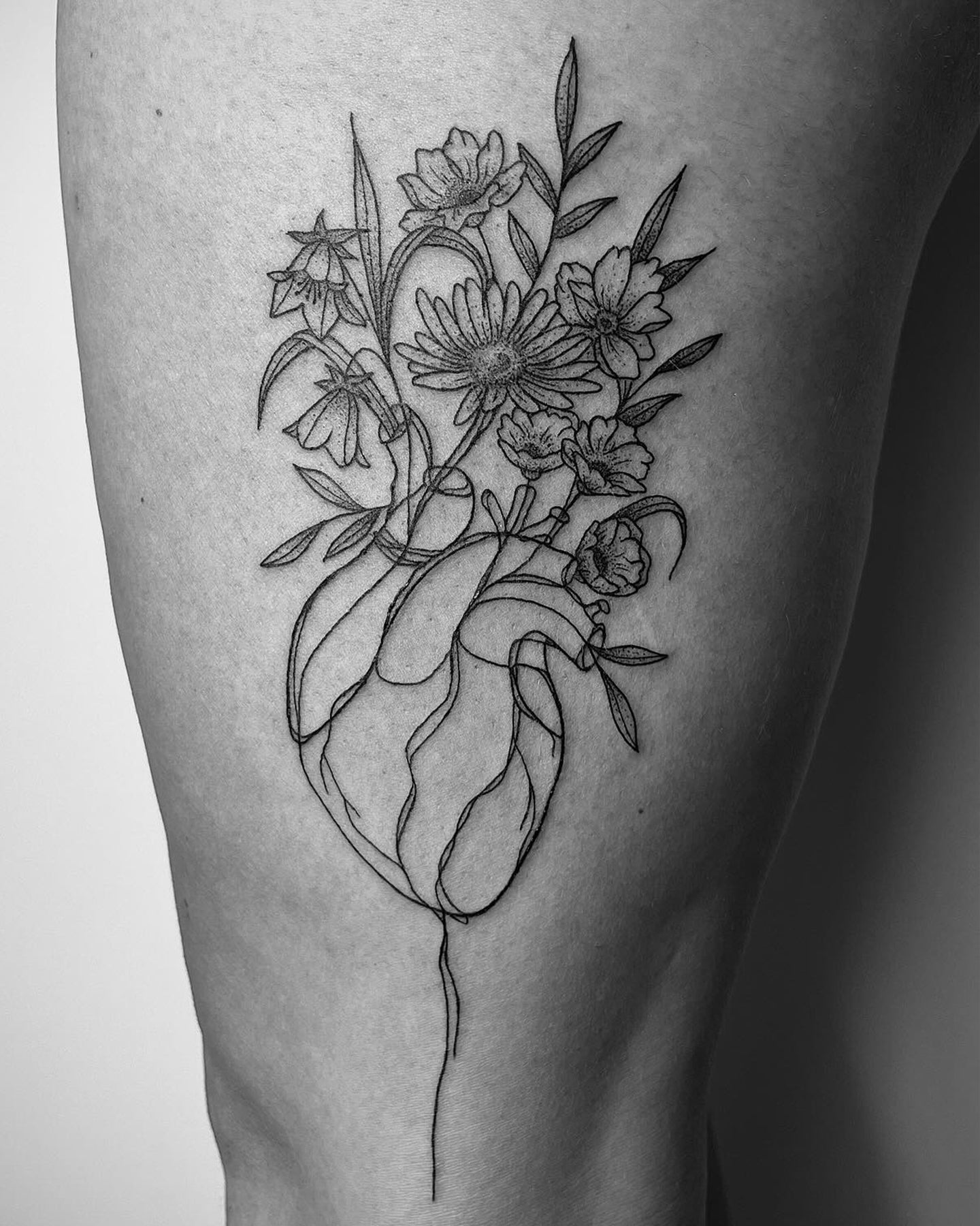 Fine-line Birth of Venus tattoo by LayerLayer at Beach Park Tattoo