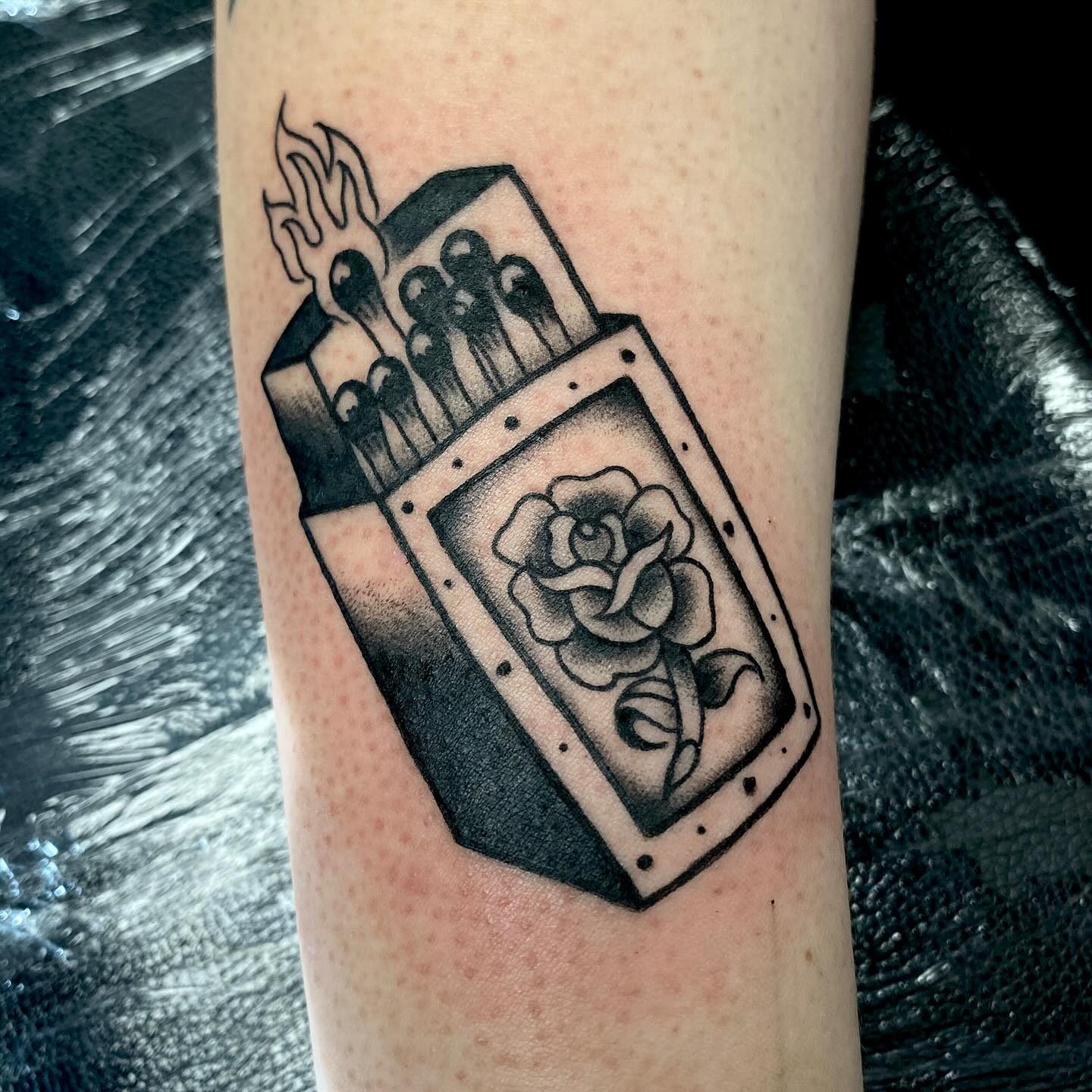 Lily tattoo work at Beach Park Tattoo Kailua
