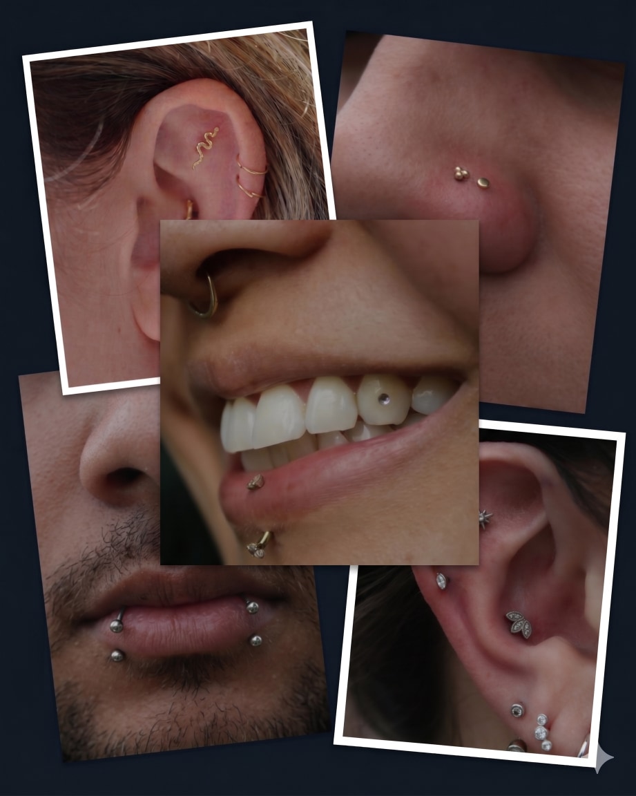 Professional piercing work by Maddie at Beach Park Tattoo Kailua